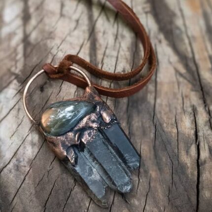 Morion Quartz + Spectrolite Talisman | Pendant